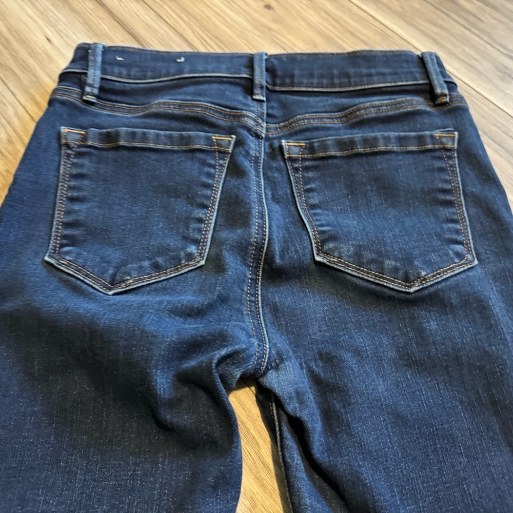 Dark Blue Women's Jeans Ann Taylor LOFT skinny ankle. Size 2 petite - Picture 5 of 7